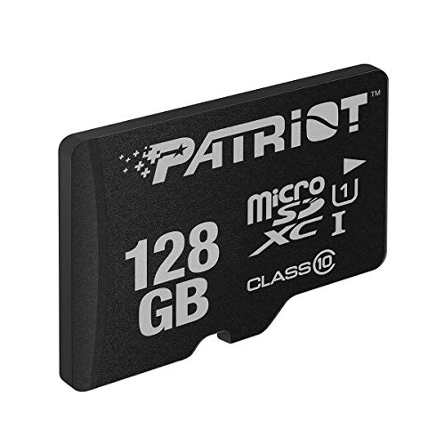 Patriot LX Series 128GB High Speed Micro SDXC Class 10 UHS-I Transfer Speeds for Action Cameras, Phones, Tablets, and PCs