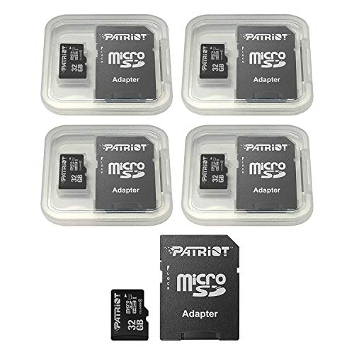 Patriot LX Series 32GB Micro SDHC - Class 10 UHS-I - 5 Pack (PSF32GMCSDHC5PK)