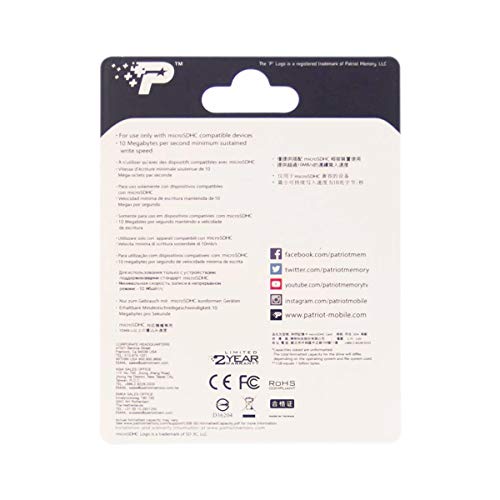 Patriot LX Series 128GB High Speed Micro SDXC Class 10 UHS-I Transfer Speeds for Action Cameras, Phones, Tablets, and PCs