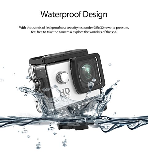 Lightdow LD4000 Sports Action Camera HD Waterproof DV Camcorder (Blue)