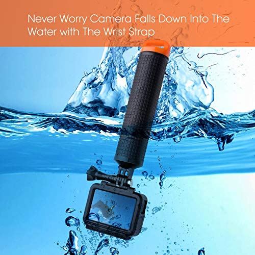 Luxebell Accessories Kit for GoPro Hero 8 Action Camera Underwater Dive Waterproof Housing Case Surfing Swimming Water Sports Clear Filters Float Pole Chest Head Bike Mount