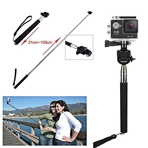 VVHOOY Universal Action Camera Accessories Bundle Kits Head Strap + Chest Belt Strap +Handle Monopod +Floating Hand Grip Compatible with Underwater 1080P&4K Waterproof Action Camera Accessories