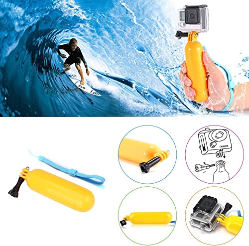 VVHOOY Universal Action Camera Accessories Bundle Kits Head Strap + Chest Belt Strap +Handle Monopod +Floating Hand Grip Compatible with Underwater 1080P&4K Waterproof Action Camera Accessories