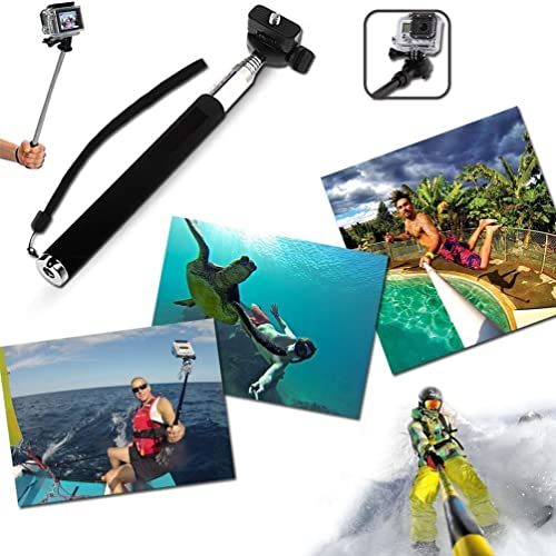 VVHOOY Universal Action Camera Accessories Bundle Kits Head Strap + Chest Belt Strap +Handle Monopod +Floating Hand Grip Compatible with Underwater 1080P&4K Waterproof Action Camera Accessories