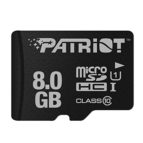 Patriot LX Series 8GB High Speed Micro SDHC Class 10 UHS-I Transfer Speeds For Action Cameras, Phones, Tablets, and PCs