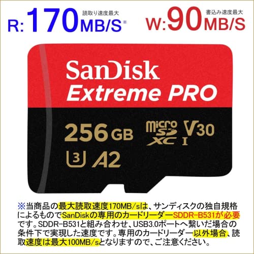 SanDisk Extreme PRO 256GB up to 95MB/s UHS-I/U3 SDXC Flash Memory Card - SDSDXPA-256G-G46