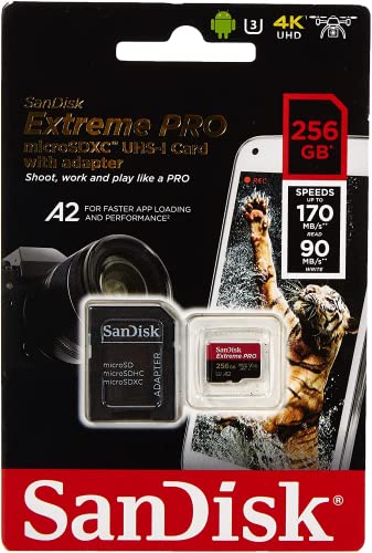 SanDisk Extreme PRO 256GB up to 95MB/s UHS-I/U3 SDXC Flash Memory Card - SDSDXPA-256G-G46