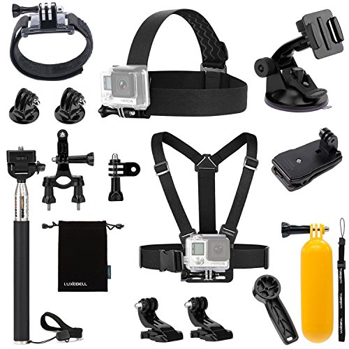 Luxebell Accessories Kit for AKASO EK5000 EK7000 V50 Pro GoPro Hero 7 6 5 4 3