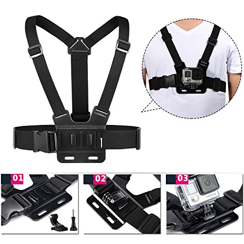 Luxebell Accessories Kit for AKASO EK5000 EK7000 V50 Pro GoPro Hero 7 6 5 4 3