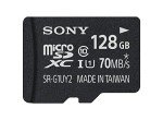 Sony 128GB Class 10 UHS-1 Micro SDXC up to 70MB/s Memory Card (SRG1UY2A/TQ)
