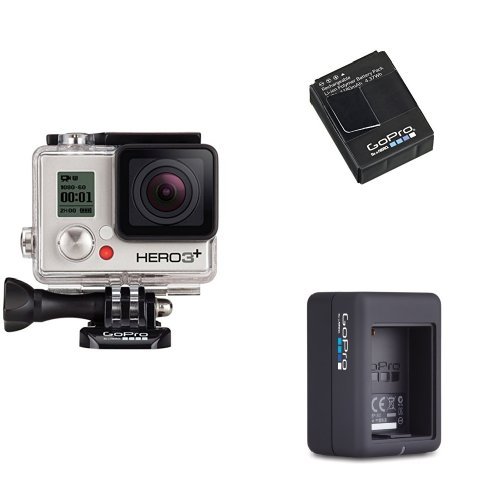 GoPro Camera HERO3+ Silver Bundle (Silver)