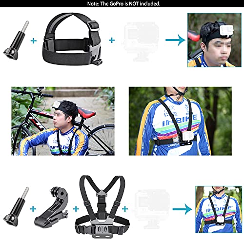 Neewer 50-In-1 Action Camera Accessory Kit for GoPro Hero Session/5 Hero 1 2 3 3+ 4 5 SJ4000 5000 6000 DBPOWER AKASO VicTsing APEMAN WiMiUS Rollei QUMOX Lightdow Campark And Sony Sports DV and More