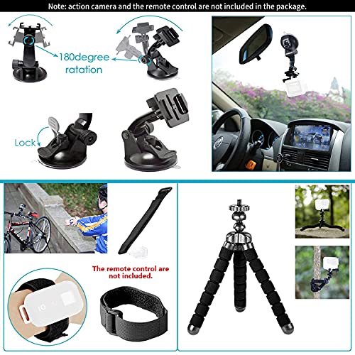 Neewer 50-In-1 Action Camera Accessory Kit for GoPro Hero Session/5 Hero 1 2 3 3+ 4 5 SJ4000 5000 6000 DBPOWER AKASO VicTsing APEMAN WiMiUS Rollei QUMOX Lightdow Campark And Sony Sports DV and More