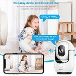 2K WiFi Pet & Baby Camera with Motion Detection