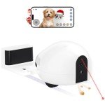 Smart Cat Camera with Treat Dispenser and Night Vision