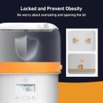 Automatic Cat Feeder with Stainless Steel Bowl