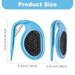 2-Pack Non-Slip Pet Grooming Combs - Blue