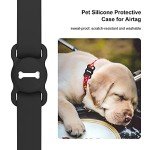 DLENP Airtag Dog Collar Silicone GPS Holder