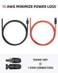 BougeRV 30FT 10AWG Solar Extension Cable Kit