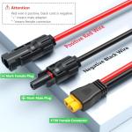 Vansdon 30FT XT60 Solar Charging Extension Cable