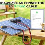 Vansdon 30FT XT60 Solar Charging Extension Cable