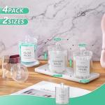 Bathroom Storage Canisters for Cotton Balls and Swabs
