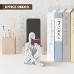 Abstract Feminine Reading Statue for Home Decor