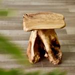 Natural Cedar Stump Stool and Side Table
