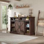 Farmhouse TV Stand with Sliding Barn Door