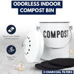 Granrosi Indoor Compost Bin - Odorless Stainless Steel