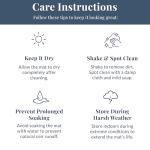 Natural Coconut Fiber Non-Slip Doormat - Brown