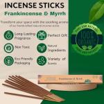 Frankincense & Myrrh Natural Incense Sticks - 100 Pack