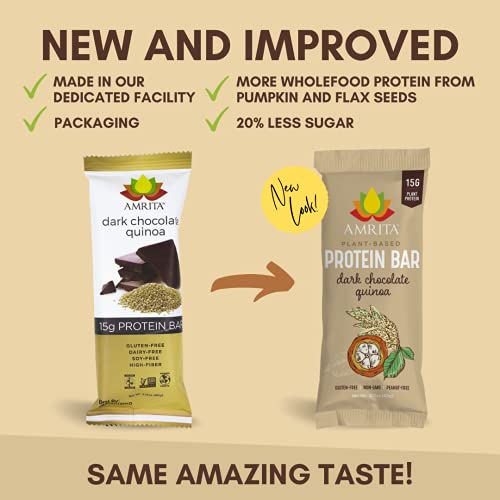 KETO and Paleo Friendly Nut Free Protein Bars (Dark Chocolate Quinoa)