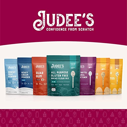 Judee’s Unflavored Egg White Protein Powder for Fast Blending 4 lb - 100% Non-GMO, Keto-Friendly, Pasteurized - Dairy-Free, Soy-Free, Paleo-Friendly, Gluten-Free and Nut-Free - Made in USA