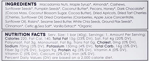 The YES Bar – Macadamia Chocolate – Plant Based Protein, Decadent Snack Bar – Vegan, Paleo, Gluten Free, Dairy Free, Low Sugar, Healthy Snack, Breakfast, Low Carb, Keto Friendly (Pack of 6)