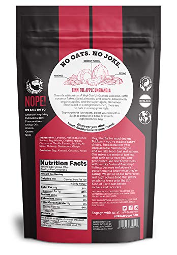 Paleo Granola: Cinn-Ful Apple, Gluten-Free, 6oz