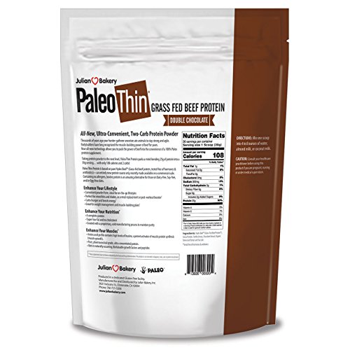 Paleo Protein Double Chocolate Powder (2lbs) (2 Carbs) (30 Servings) (Grass Fed Beef)