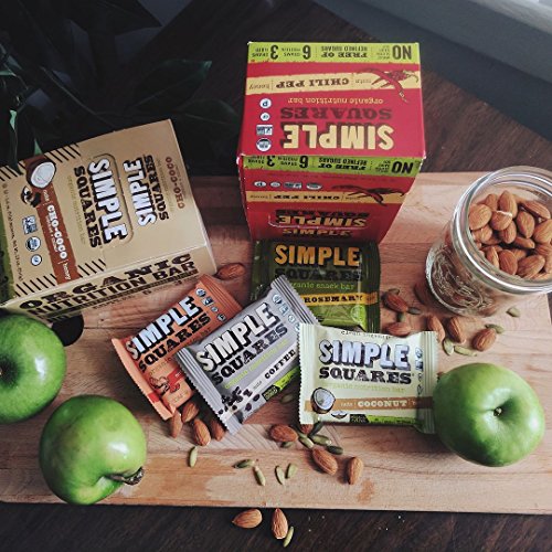Simple Squares Organic Snack Bar, 19 Ounce