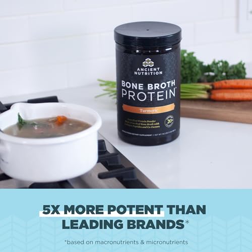 Real Bone Broth Protein Powder: Turmeric, 20g Per Serving