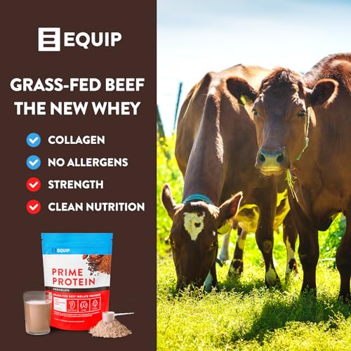 Chocolate Beef Paleo Protein Powder: Keto Collagen Low Carb Ketogenic Diet Supplement Vital for Caveman & Carnivore Nutrition of Ancient Source. Best as Gelatin Muscle Meat Proteins Drink. Equip Foods