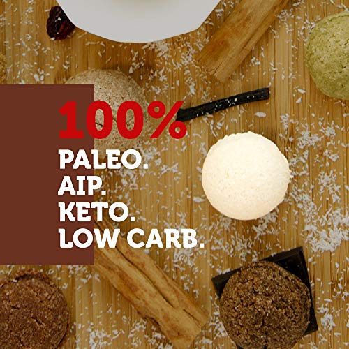 Paleo Angel Power Balls Healthy Paleo Approved Gluten Free AIP Protein Snack Bars (4 Pack) (Vanilla)