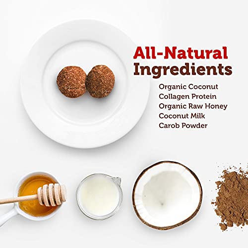 Paleo Angel Power Balls Healthy Paleo Approved Gluten Free Protein Snack Bars (Chocolate 4-Pack)