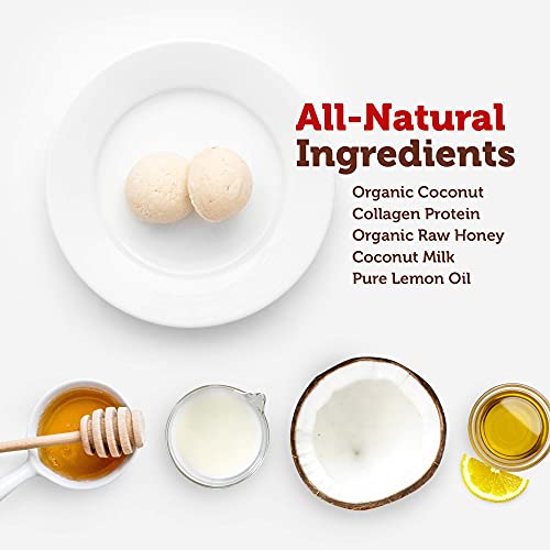 Paleo Angel Power Balls Healthy Paleo Approved Gluten Free AIP Protein Snack Bars (Lemon Cream 4-Pack)