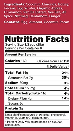 Bubbas Fine Foods Paleo Cinn-Ful Apple Granola