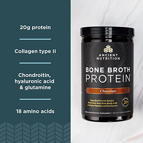 Real Bone Broth Protein Powder, Chocolate Flavor