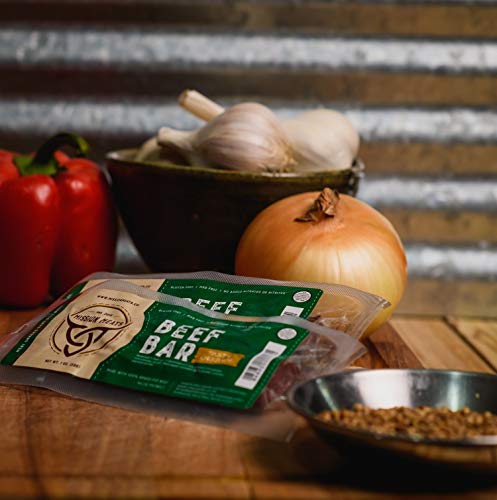 Sugar Free Keto Snacks Grass Fed Beef Bars (144-Count)