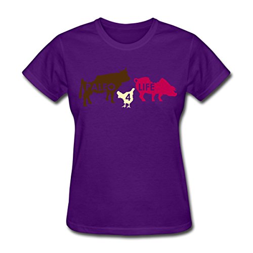 Spreadshirt Meat Paleo For Life Women's T-Shirt, S, purple