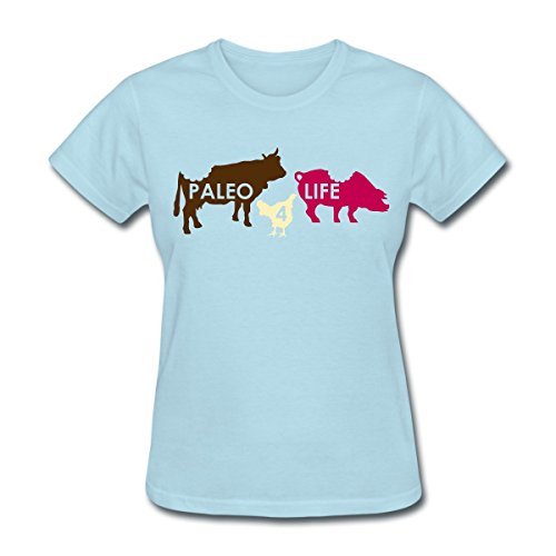 Spreadshirt Meat Paleo For Life Women's T-Shirt, XL, powder blue