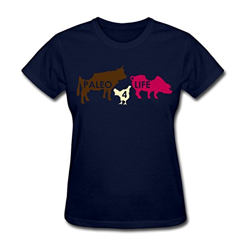 Spreadshirt Meat Paleo For Life Women's T-Shirt, M, navy
