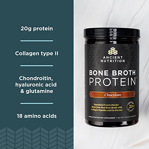 Ancient Nutrition Chocolate Bone Broth Protein Powder (40 Servings)